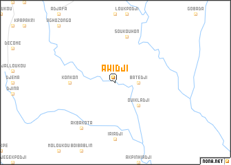 map of Awidji