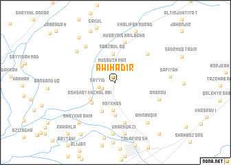 map of Awī Ḩāḑir