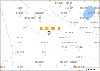 map of Āwikʼushla