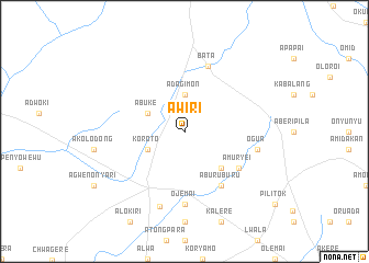 map of Awiri
