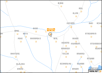 map of Awir