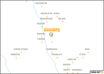 map of Awiwang