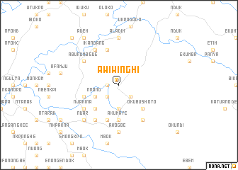 map of Awiwinghi