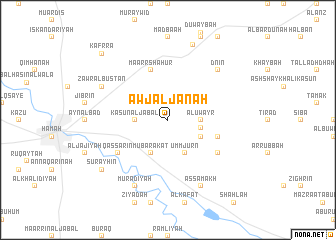 map of ‘Awj al Janāḩ