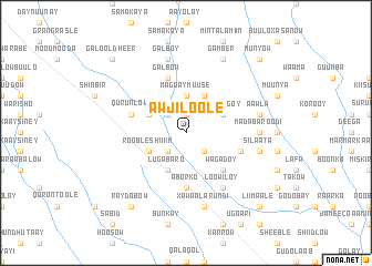 map of Aw Jiloole