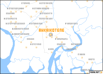 map of Awka Ikot Ene