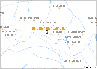 map of Awlād ‘Abd al Jalīl