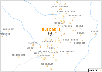 map of Awlād ‘Alī