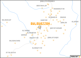 map of Awlād ‘Azzām