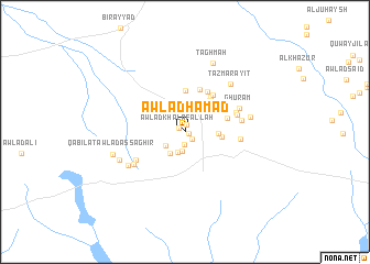 map of Awlād Ḩamad