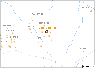 map of Awlād ‘Īsá