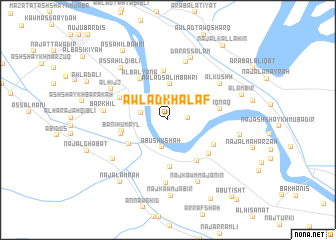 map of Awlād Khalaf