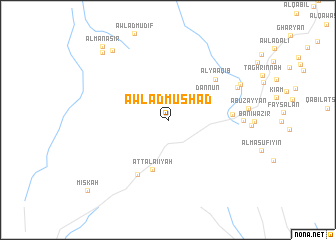 map of Awlād Mūshād