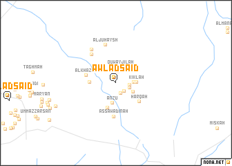 map of Awlād Sa‘īd