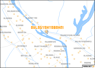 map of Awlād Yaḩyá Baḩrī