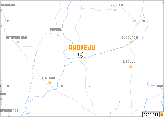 map of Awopeju