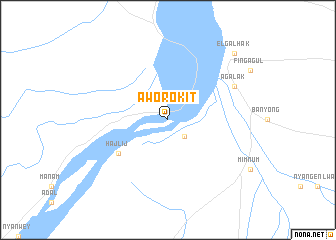 map of Aworo Kit