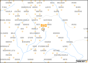 map of Awo