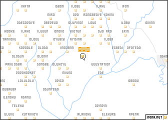map of Awo