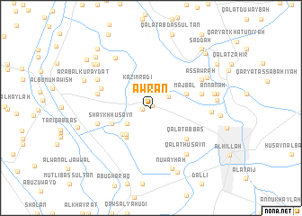 map of ‘Awrān