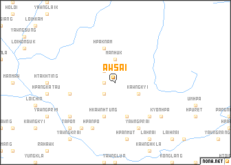 map of Awsai