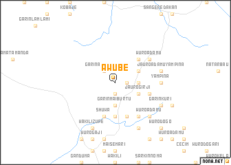 map of Awube