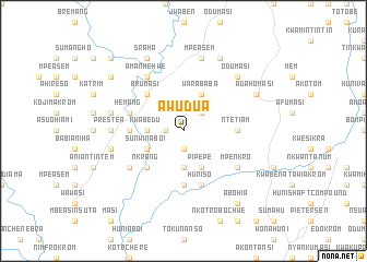 map of Awudua