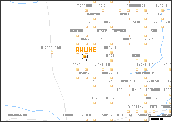 map of Awuhe