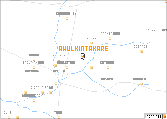 map of Awulkin Takare