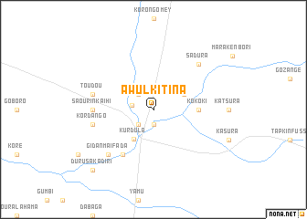 map of Awulkitina