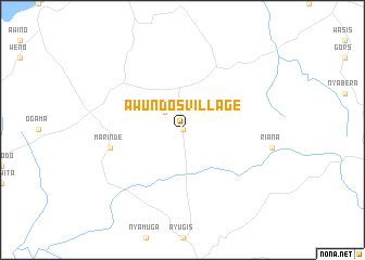 map of Awundoʼs Village