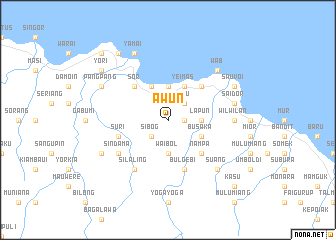 map of Awun
