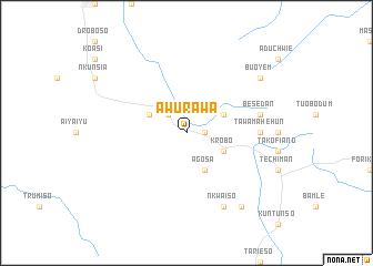 map of Awurawa