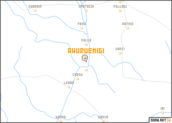 map of Awuru Emigi