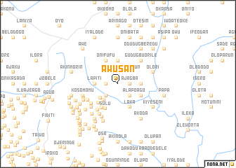 map of Awusan