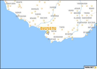 map of Awusenu