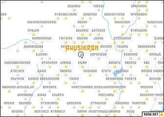 map of Awusikrom