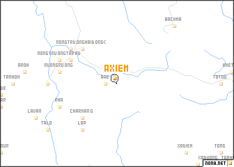 map of A Xiêm