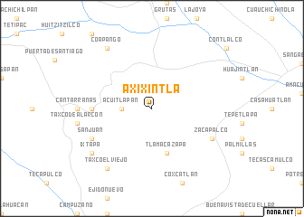 map of Axixintla
