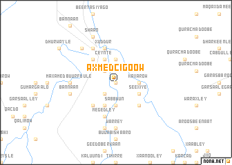 map of Axmed Cigoow