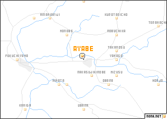 map of Ayabe