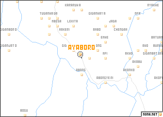 map of Ayaboro