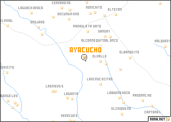 map of Ayacucho