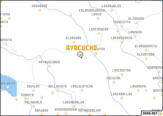 map of Ayacucho