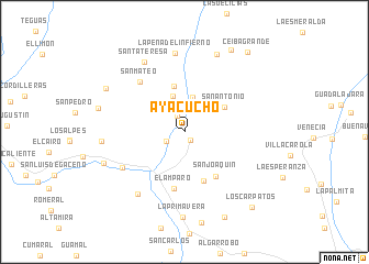 map of Ayacucho