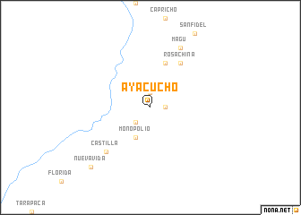 map of Ayacucho