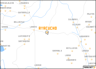 map of Ayacucho