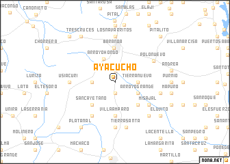 map of Ayacucho