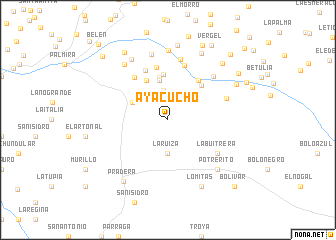 map of Ayacucho