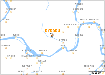 map of Ayadaw